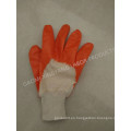 Algodón Interlock Shell Nitrile 3/4 guantes de trabajo de seguridad recubiertos (N6015)